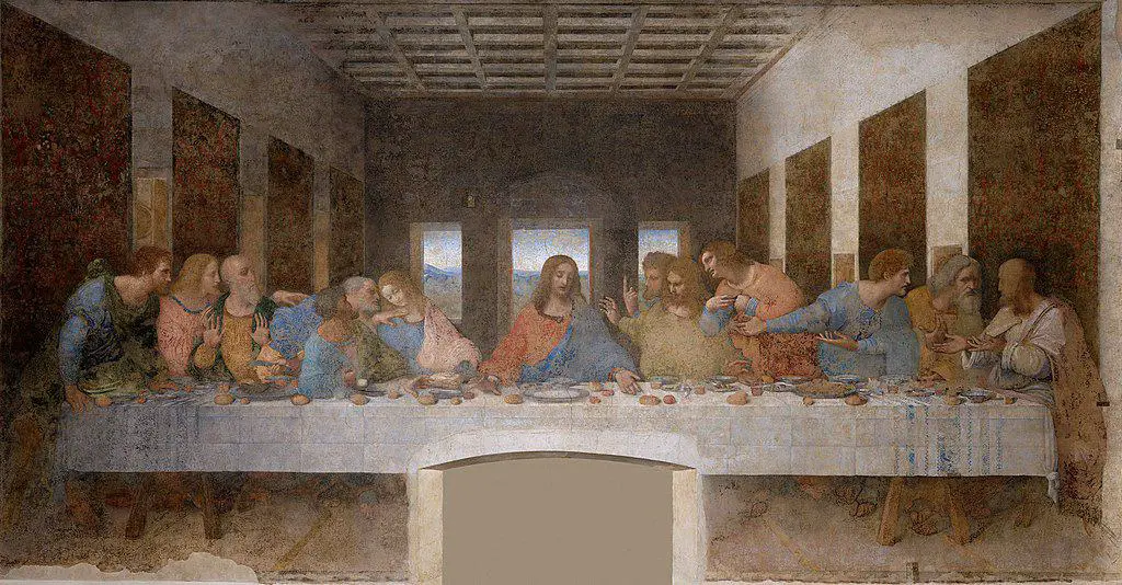 Leonardo Da Vinci's The Last Supper original Painting, to depict the importance of Unity in Art