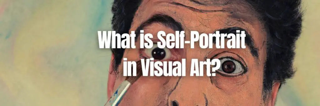 A person painting himself depicting like a self portrait