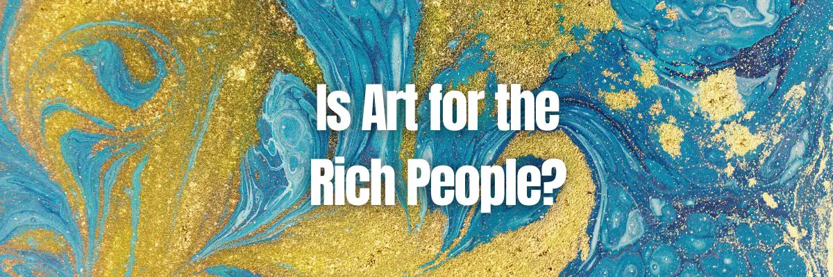 Oil abstract painting with gold color like water and ocean