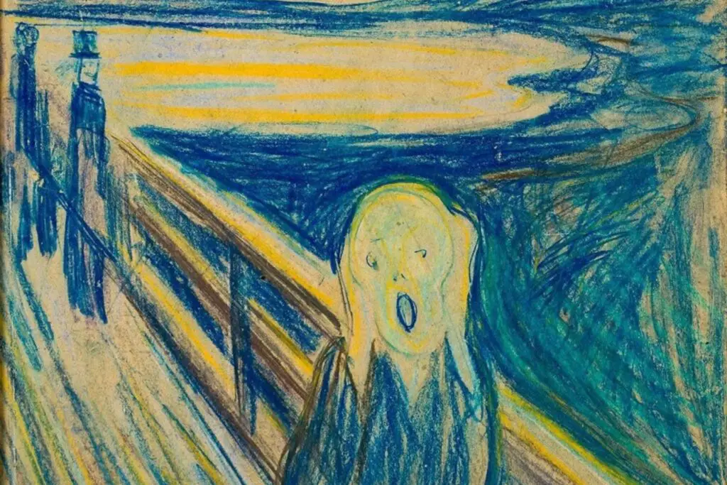 Pastel sketch by Edvard Munch
