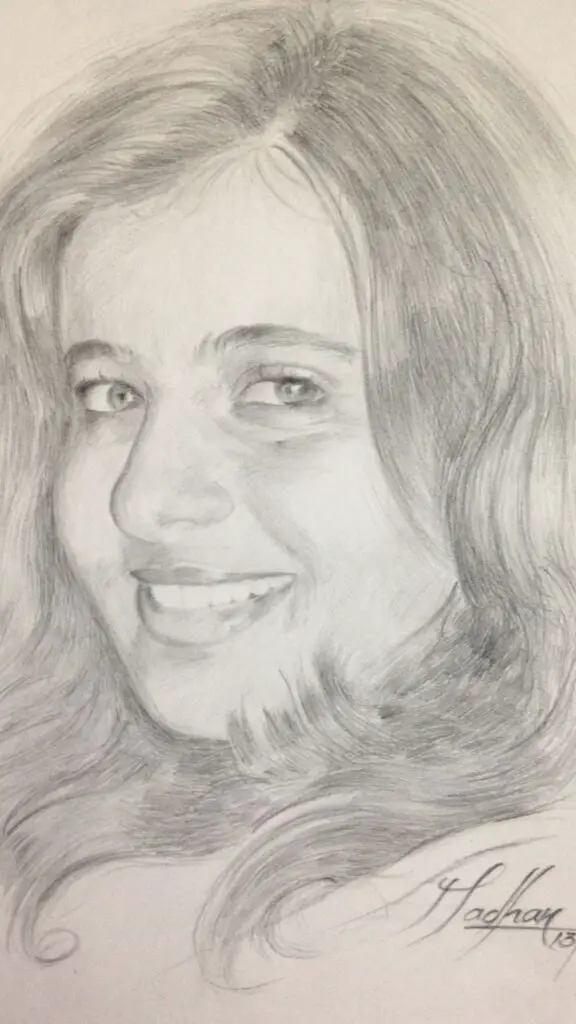 traditional drawing pencil portrait